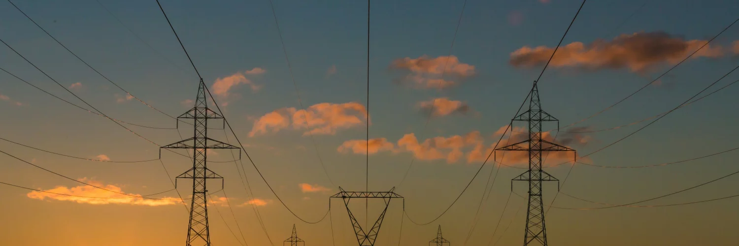 Des poteaux électriques