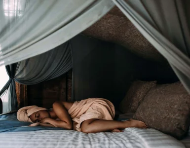 Une femme en train de dormir
