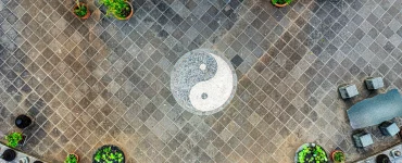 Ying Yang sur le sol