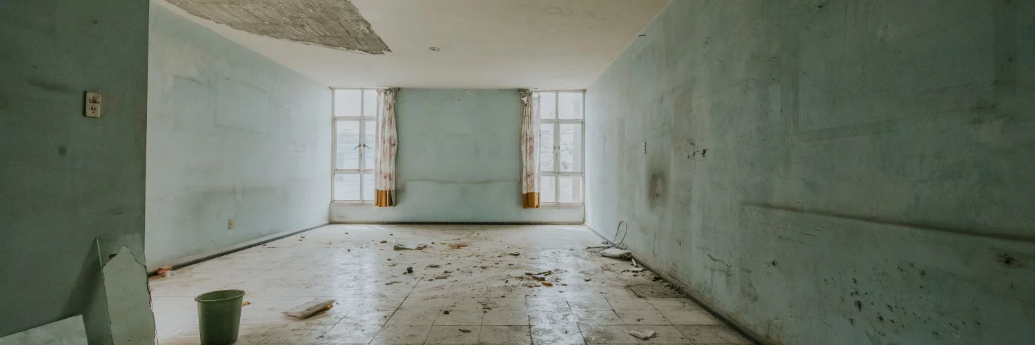 Un logement vacant en état délabré