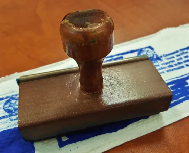 Un cachet de notaire